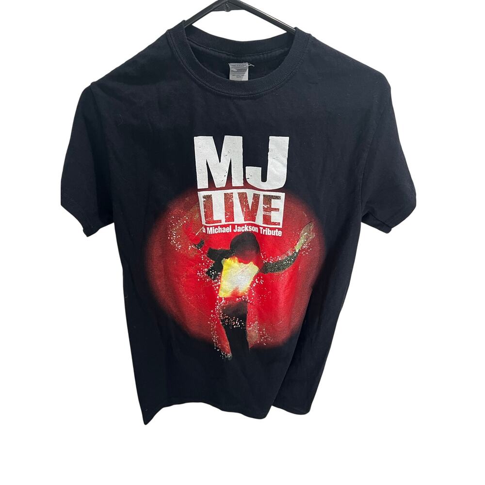 MJ Live Michael Jackson Tribute T-Shirt Black Graphic Tee Small Concert